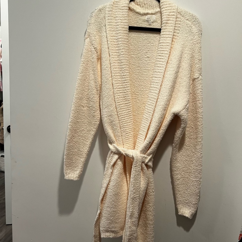 Nordstrom Rack fuzzy cardigan with belt